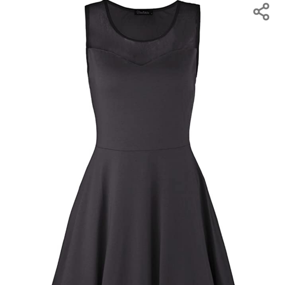 Sleeveless casual cotton dress